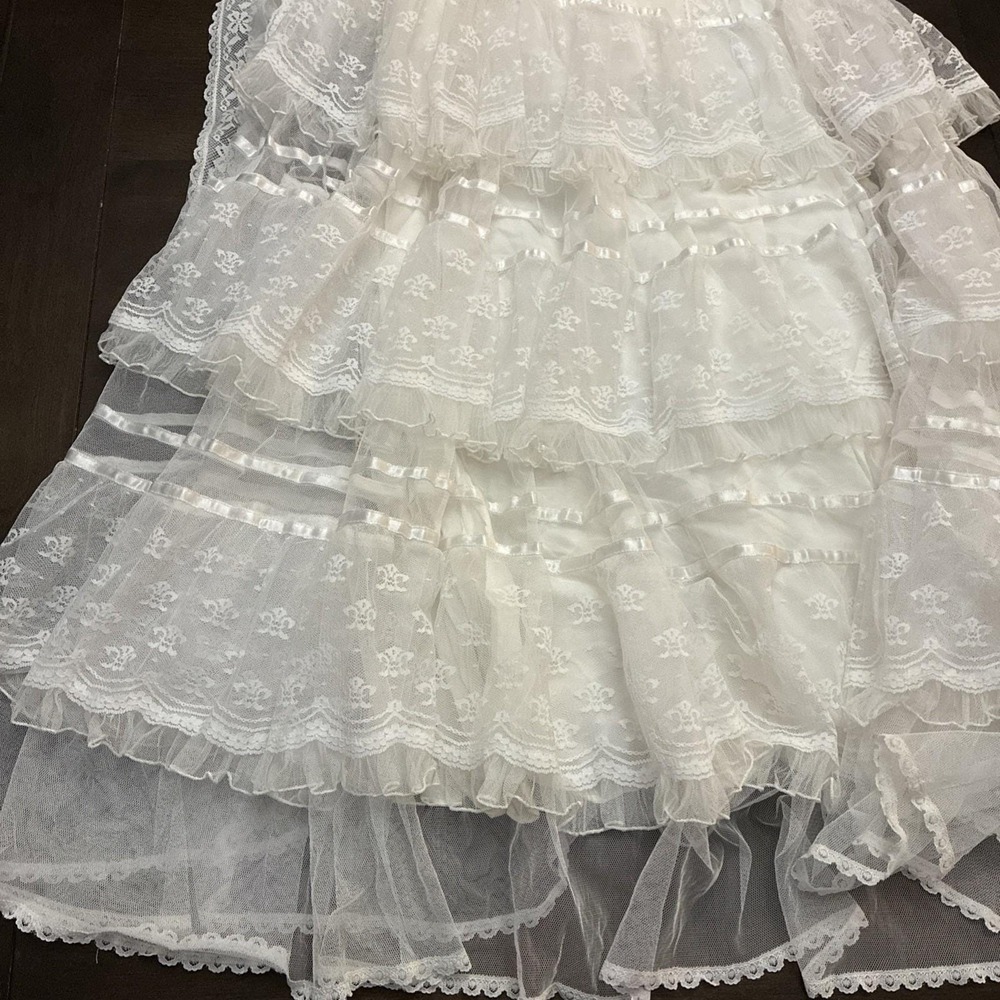 VTG Gunne Sax Romantic Renaissance Bridal Collection Lace Dress Gown Sz 13 - Picture 14 of 17